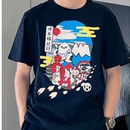 BAPE Original T-shirt Fashion trend Japan Mount Fuji print short-sleeved tops for men and women over