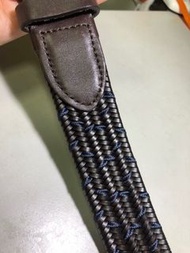 Massimo Dutti 編織彈性皮革腰帶