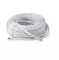 30M Telephone Line Cord Flat Cable 6P4C RJ11 ADSL Modem Fax