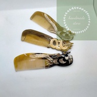 High quality dragon and phoenix buffalo horn comb, electrostatic buffalo horn comb reduces hair brea