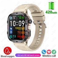 2024 New Smart Watch Men Outdoor Sports 3ATM Waterproof Blood Oxygen Bluetooth Call Fitness Trackers Men Smartwatch For Xiaomi
