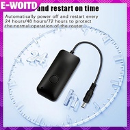 E-WOITD Router Restart Cable Automatic Power-Off Timer With Hours Adjustment For Home Network Effici