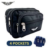 【READY STOCK】BS Canvas Waist Bag High Quality Pouch Bag Murah Beg Pinggang Kain Kanvas Lelaki