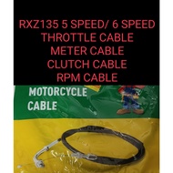 RXZ135-5 SPEED/6 SPEED THROTTLE CABLE/METER CABLE/CLUTCH CABLE/ RPM CABLE