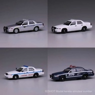 [925HOT] 596 Ford Crown NYPD Police Car Chicago Police Car South Carolina Police Car Painted Alloy C