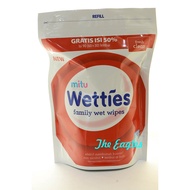WETTIES WETIES TISSUE WET MITU BABY WIPES WET BABY TISSUE ANTI BACTERIA PREVENT VIRUS BACTERIA HEALT