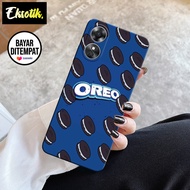 Case Oppo A17 - Casing Oppo A17 - EKSOTIK - Fashion Case - SNACK - Silikon - Aksesoris Handphone - K