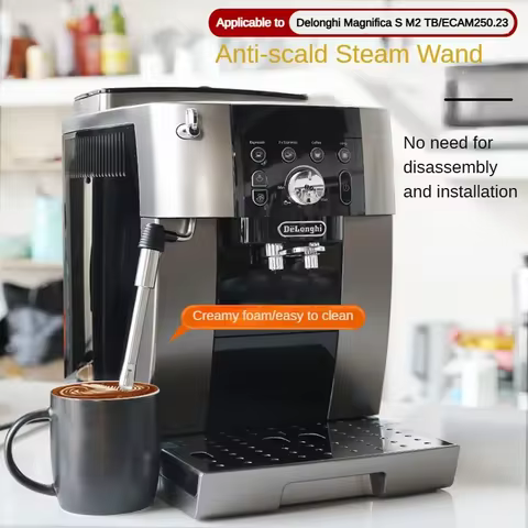 Food Grade 304 Stainless Steel 1/3 Holes Steam Nozzle Anti-scald Steam Wand Compatible With Delonghi