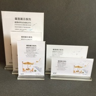 Acrylic table sign stand T Table sign, pull-out table card, stand-up sign, seat price sign, office s