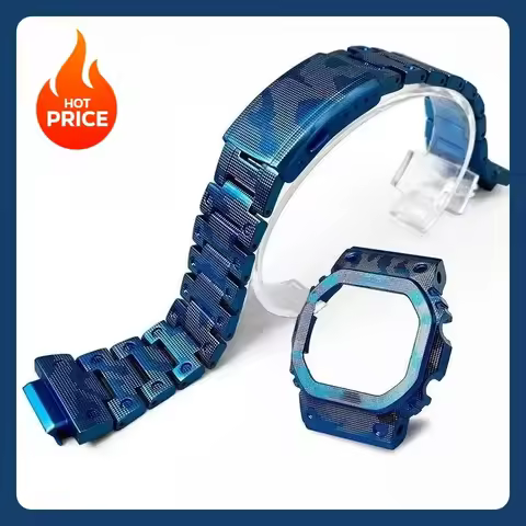 Case 5600 5610 GMW-B5000 5035 Titanium Mod Kit For Casioak Watch Metal Bezel And Strap G5600E GWB560