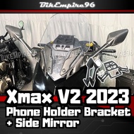 Yamaha Xmax V2 2023 Phone Holder Bracket + Side Mirror