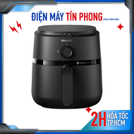 Nồi Chiên Không Dầu Philips NA120/00 4.2L - Công Nghệ Rapid Air Tiết Kiệm Năng Lượng An Toàn PFOA Fr
