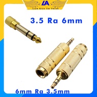 6mm Jack to 3.5mm Head 3.5mm to 6mm Adapter