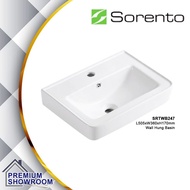 Sorento Ceramic Material Wall Hung Design Bathroom Art Basin SRTWB247