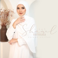 Shawl Putih Curve Shawl Off White  2meter Tudung Nikah Kahwin Tunang Long Shawl labuh 2 meter