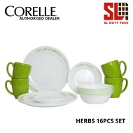 (Ready Stock) Corelle 16pcs Livingware Dinnerserve Set Dinnerware Set Pinggan Mangkuk Corelle Origin