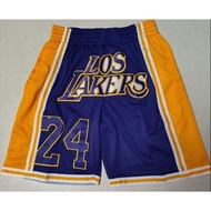 Los Angeles Lakers Kobe Bryant 24 just Don large size purple men's shorts embroidered logo
