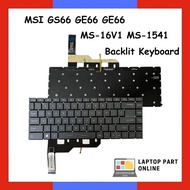 MSI GS66 GP66 GE66 15M MS-16V1 MS-1541 MS-1542 Modern 14 B10RBSW-252BN with Backlit Keyboard