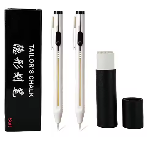 2Pen With 20 Refills Tailors Chalk Pencil Patchwork Disappearing Fabric Marker Pens for DIY Craft Se