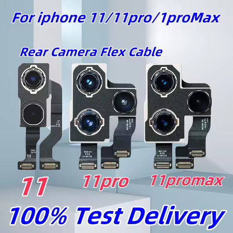Quality Cable for iphone 11 11Pro Back Camera Rear Main Lens Flex Cable Flash Module Sensor Replacem