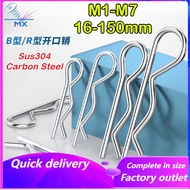 [MX1] B-type Pin R-Shaped Pin Wave Closed Pin Open Pin Circlip Iron Pin Galvanized Pin Latch Pin Loc
