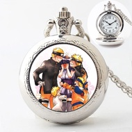 Naruto Naruto Quartz Watch Pocket Watch Retro Nostalgic Anime Merchandise Children Cartoon Necklace 