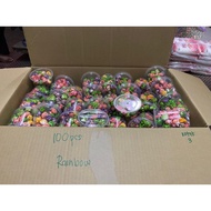 Doorgift/Goodies Popcorn Rainbow Seal Cup 12 OZ Bundle 100 pcs | Ready Stock | Goodies Birthday Kahw