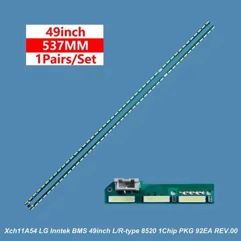 2pcs new LED backlight strip 46LED 3V for LG Inntek BMS 49inch L-type 8520 49 inch LG TV Inntek BMS 