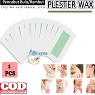 QCF 1 Plester Pencabut Bulu Kertas Wax Cold Wax Hair Removal Strip Waxing Strip Paper Wax