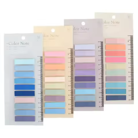 800Pcs Sticky Tabs, 4 Pack Transparent Indexes Tabs, Book Annotations Kits, Book Tabs Flags, Colored