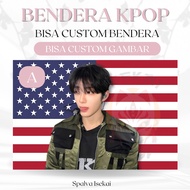 AMERICAN FLAG KPOP SANGHYEON ALD1 ALPHA DRIVE ONE KPOP POSTER/ KPOP FLAG/ Chung Sang-hyeon KPOP Tape