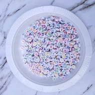 100pcs AIUEO letter beads