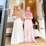 Hayya Home Dress Rayon Motif Contemporary Home Dress Hijabnyakitabydara