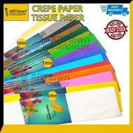 CREPE PAPER FOR FLOWER MAKING / WRAPPING (Ready Stock)