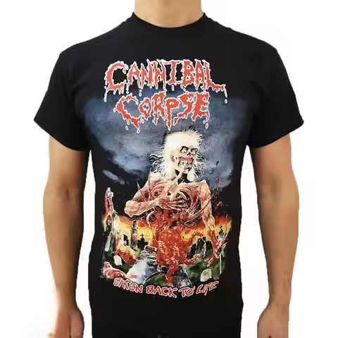 CANNIBAL CORPSE 90 Eaten Back To Life black t sh Morbid angel carcass