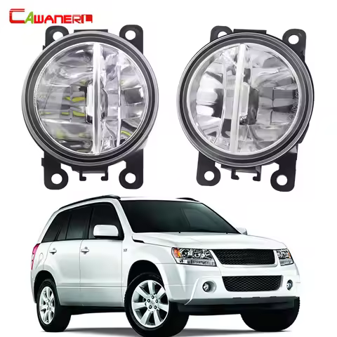 2 X 30W LED Fog Light Assembly Car Front Fog Driving Lamp DRL H11 For Suzuki Grand Vitara 2/II JT Es
