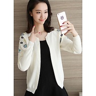 Áo Len Nữ Cardigan Áo Khoác Len Kiểu Hàn Quốc Thêu Hoa ALN020 MayHomes Thời Trang Thu Đông
