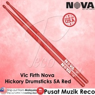 Vic Firth Nova N5AR Hickory Drumsticks Drum Stick Drumstick 5A Red 【Made In USA】