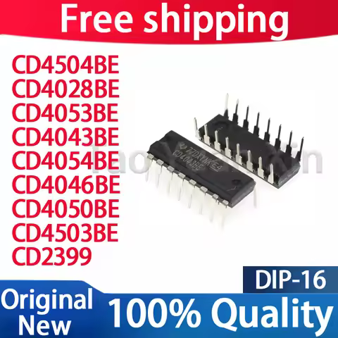 (5piece) 100% New CD4504BE CD4028BE CD4053BE CD4043BE CD4054BE CD4046BE CD4050BE CD4503BE CD2399 DIP