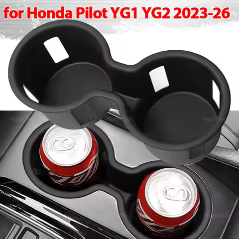 Car Water Cup Holder for Honda Pilot YG1 YG2 2023-2026 Anti-Slip Central Control Drinks Holder Stora