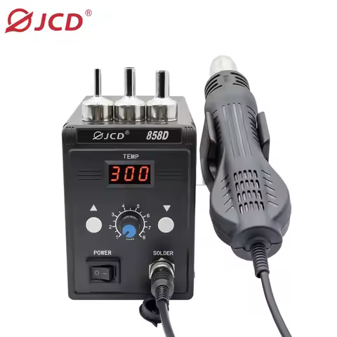JCD Hot Air Gun 858D 700W BGA Rework Solder Station Soldering Heat Air Gun Station 220V / 110V For S