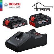 Dremel BOSCH 18V 2.0Ah/4.0Ah Professional Starter Kit-(1x18V2.0Ah+1x18V4.0Ah+1xPRO GAL18V-40 Charger