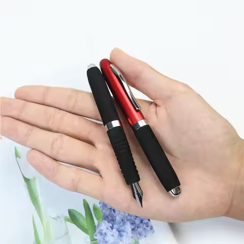 Mini fountain pen Metal Pen F Titanium Black Tip Portable Pocket Ink Pen Business Learning