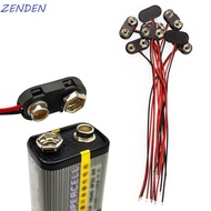 ZENDEN​ 10Pcs Battery Holder Clip, I / T Type Cable Snap on Battery Clip Connector, Battery Holder S
