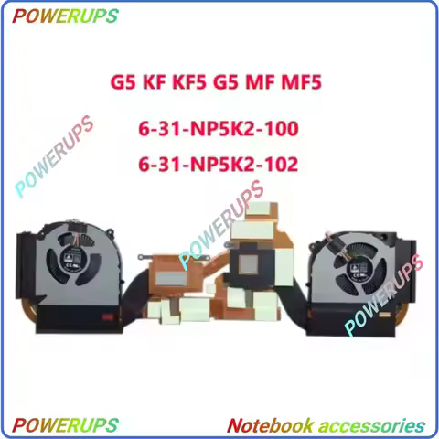 New Laptop CPU/GPU Cooler Heatsink&Fans For Gigabyte G5 2023 KF KF5 G5 MF MF5 RTX4060 6-31-NP5K2-102