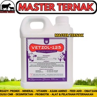 VETZOL 12,5% 1 LITER - Liquid Worm Medicine for Farm Animals Cows Goats Sheep Pigs Chickens Effectiv