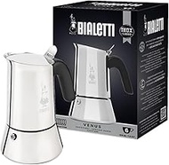 Bialetti 0007255/CN Venus Induction Coffee Maker, 6 Cups, Silver