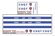 DECAL NƯỚC TRANG TRÍ CSGT CHO Ô TÔ TỈ LỆ 1:32 AUTONO1 DC507A