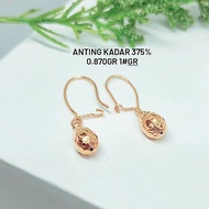 375% gold earrings