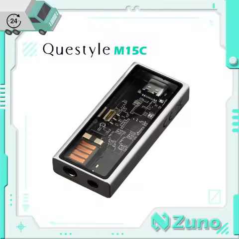 【Zuno Choice】QUESTYLE M15C Headphone Amplifier CS43198 Chips DAC Amplifier 3.5mm/4.4mm Compatible wi